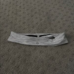 Lululemon Gray Striped Headband